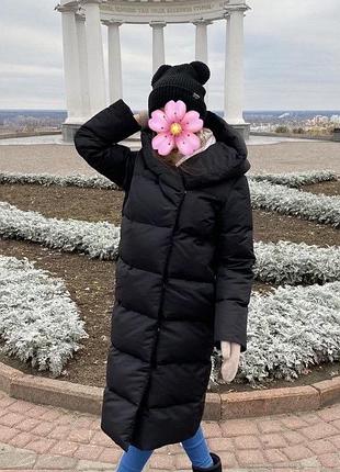 Пуховик женский длинный зимний до -30
