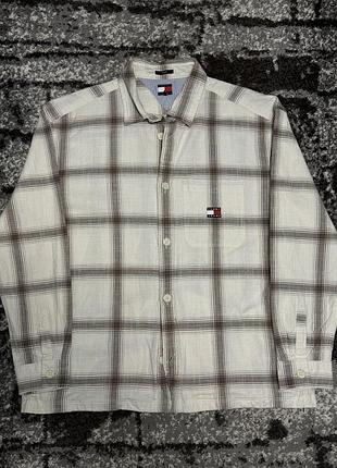 Жіноча оригінальна сорочка tommy jeans, xl (із цупкого матеріалу)