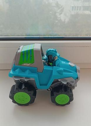 Ігровий набір для хлопчика paw patrol dino rescue rex's transforming, бірюзовий