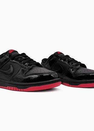 😍 жіночі кросівки nike sb dunk low black/red/lacquer