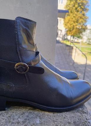 Демисезонные сапоги натуральная кожа leather