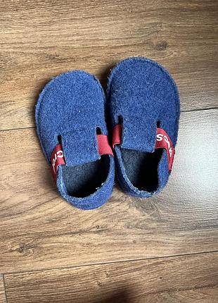 Дитячі капці crocs classic slipper сині, розмір c8 / 25