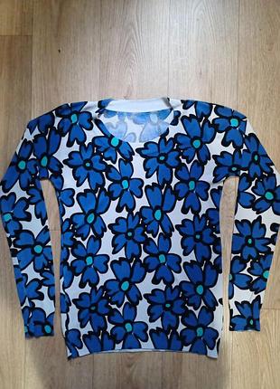 Тонкий трикотажный свитерик / джемпер в стиле marimekko, s
