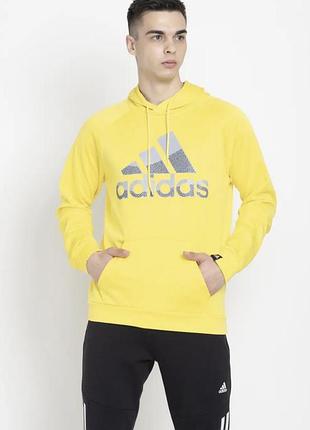 Чоловіче худі adidas жовте з логотипом