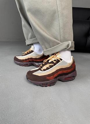 Чоловічі кросівки nike air max 95 red/brown