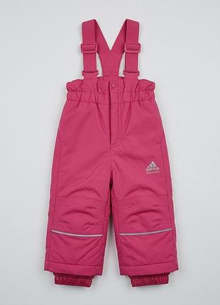 Зимовий напівкомбінезон для дівчаток adidas climaproof рожевий 74 см
