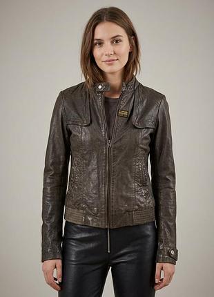G-star raw 3301 винтажная кожаная байкерская куртка,s.