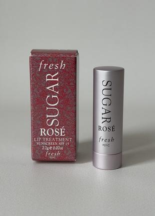 Fresh - sugar rose lip treatment sunscreen spf 15 - бальзам для губ, rose, spf 15