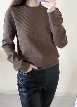 Коричневий джемпер cos