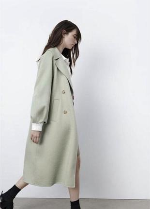 Вовняне пальто zara