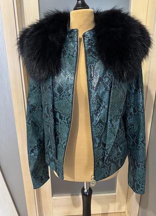 Питоновая куртка roberto cavalli оригинал 4