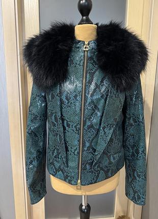 Питоновая куртка roberto cavalli оригинал 2