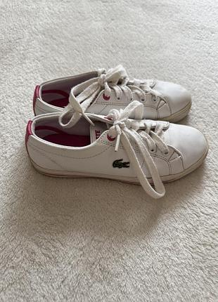 Кросівки дитячі lacoste білі 3