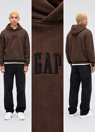 Gap hoodie brown / коричневе худі gap | оригінал | xl
