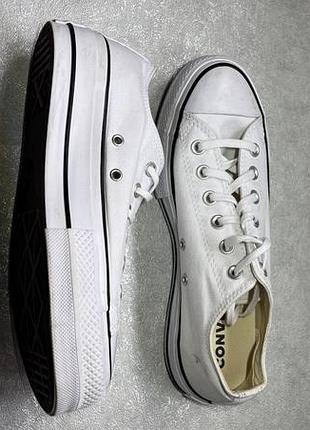 Кеди жіночі converse chuck taylor all star lift platform білі, розмір 39 (24.5 см)