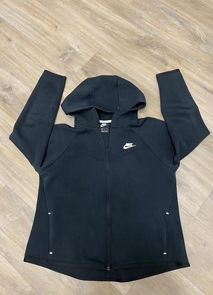 Кофта жіноча nike tech fleece чорна 2
