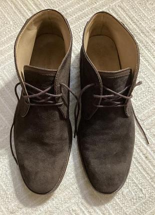 Черевики чоловічі russell&bromley замшеві коричневі