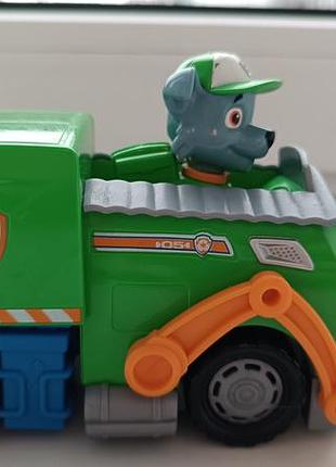 Ігровий набір для хлопчика spin master щенячий патруль rocky’s recycle truck vehicle with collectible figure, зелений