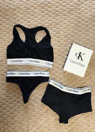 Комплект жіночої білизни calvin klein чорний