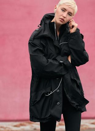 Парка жіноча з кишенями zara new