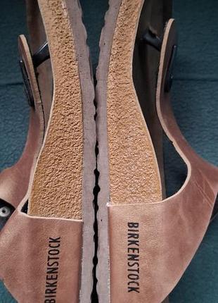Шльопанці жіночі birkenstock коричневі, розмір 39