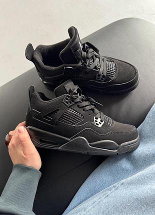 Чоловічі кросівки nike air jordan 4 black cat
