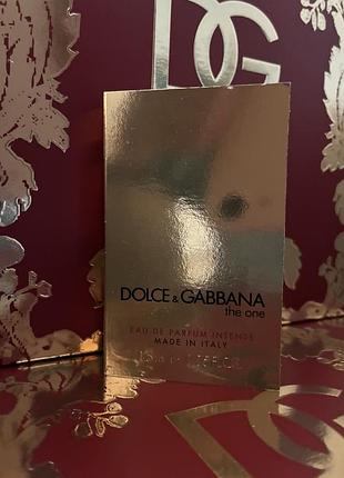 Пробник dolce & gabbana the one gold eau de parfum intense