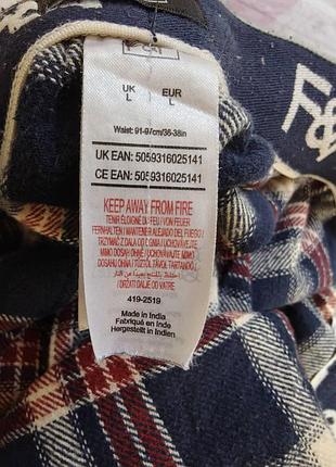 Мужские фланелевые пижамные брюки f&f (tesco) 6