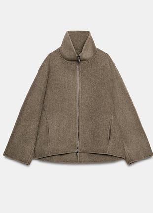 Пальто из фактурной ткани zara original spain пальто зара