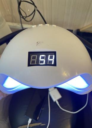 Лампа для манікюру uv/led sun one, біла 2