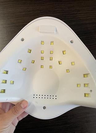 Лампа для манікюру uv/led sun one, біла 3