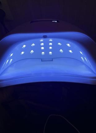 Лампа для манікюру uv/led sun one, біла 4