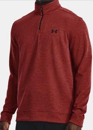 Кофта чоловіча under armour storm sweaterfleece ¼ zip флісова червона