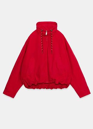 Стеганая куртка бомбер zara красная куртка зара утепленный бомбер зара xs; s; m