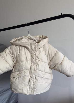 Куртка для дівчаток zara бежева 80см