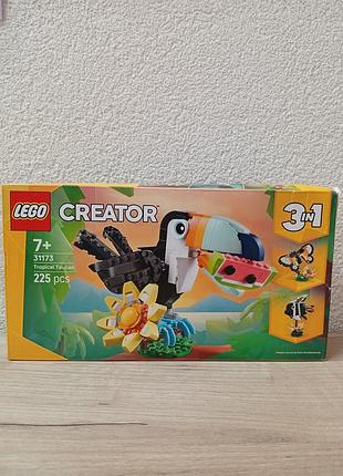 Конструктор лего lego creator 3-в-1 дикі тварини: тропічний тукан