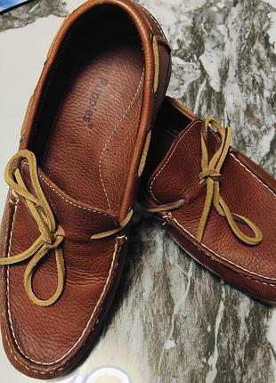 Мокасини чоловічі hush puppies коричневі, розмір 43, шкіряні