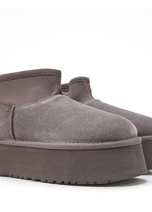 Жіночі уггі ugg на платформі, сірі, 36 розмір