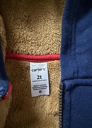Толстовка для хлопчиків carter's синя 2t 5