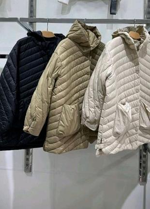 Жіночий пуховик мікро на пуху l-xl