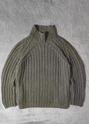 Свитер крупной вязки из кашемира и шелка hemisphere t-neck cashmere &amp; silk pullover
оригинал