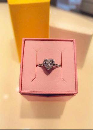 Кільце жіноче swarovski ariana grande серце сріблясте