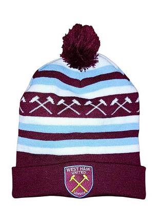 Футбольная, зимняя шапочка для болельщиков fc west ham united