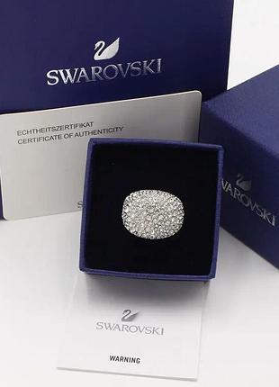 Кільце жіноче swarovski meteora з кристалами, сріблясте