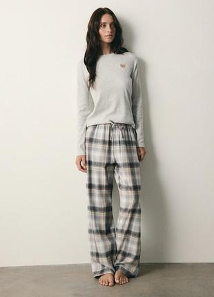 Жіноча пiжама 100% бавовна одежа для дому та сну reserved original розмір xl/xxl