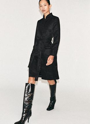 Пальто жіноче чорне zara new