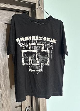 Чоловіча футболка rammstein in ketten чорна, розмір xl