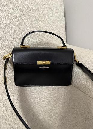 Сумка для жінок marc jacobs  the downtown  чорна натуральна шкіра