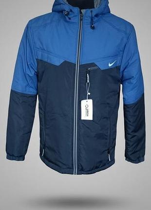 Куртка чоловіча nike осіння синя, розмір 52