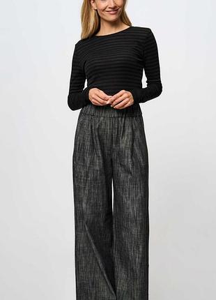 Широкі штани by-bar 100% бавовна щільні s-m на зріст 168+ wide leg